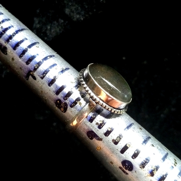 107 NWT Labradorite gemstone crystal 925 silver ring size 8.5 free shipping sale - Picture 8 of 8